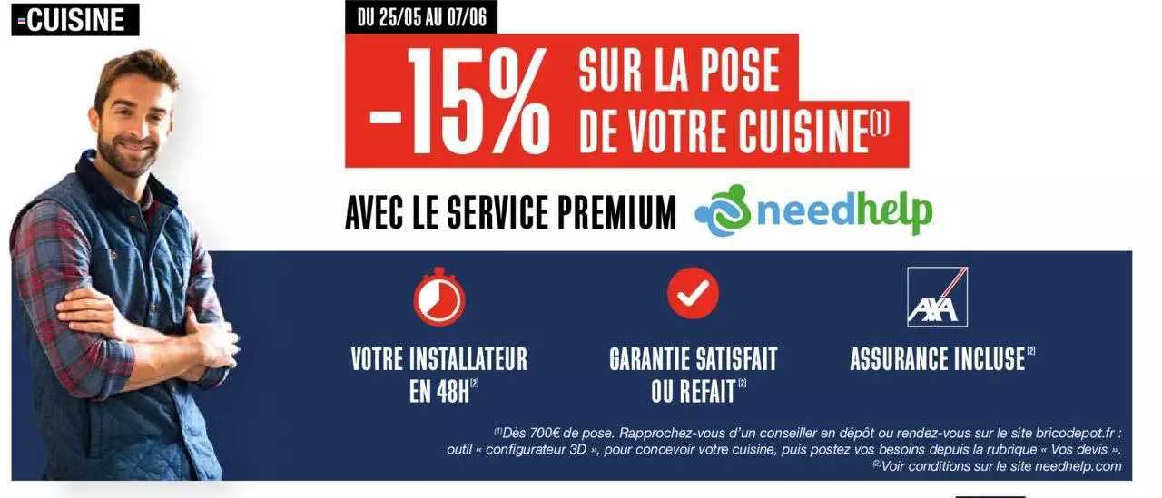 la pose de votre cuisine