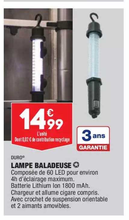 Lampe Baladeuse Duro