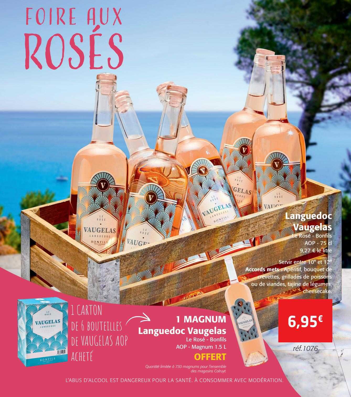 languedoc vaugelas , 1 magnum languedoc vaugelas offert