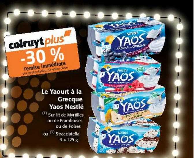Le Yaourt à La Grecque Yaos Nestlé
