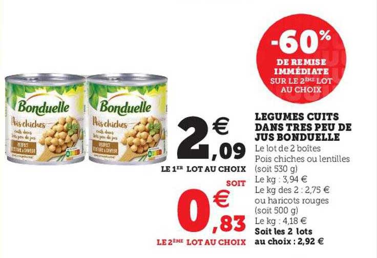 légumes cuits dans très peu de jus bonduelle