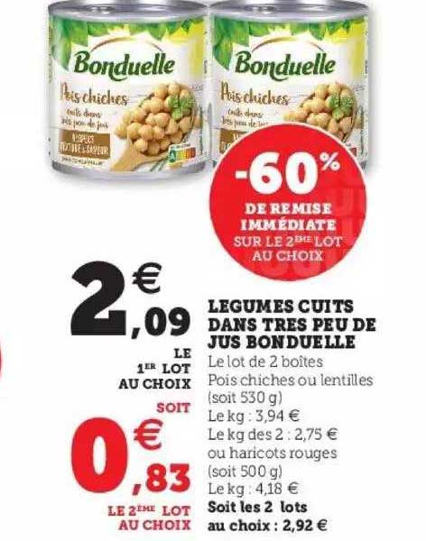 légumes cuits dans très peu de jus bonduelle