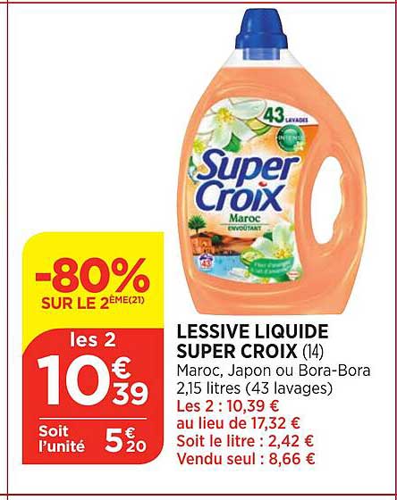 Lessive Liquide Super Croix