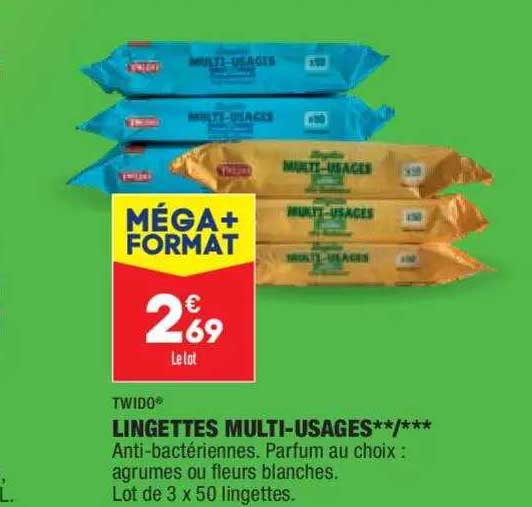 lingettes multi-usages twido