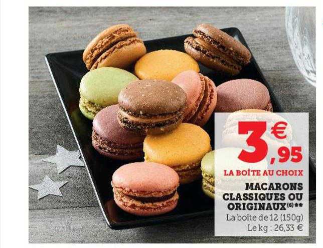 macarons classiques ou originaux