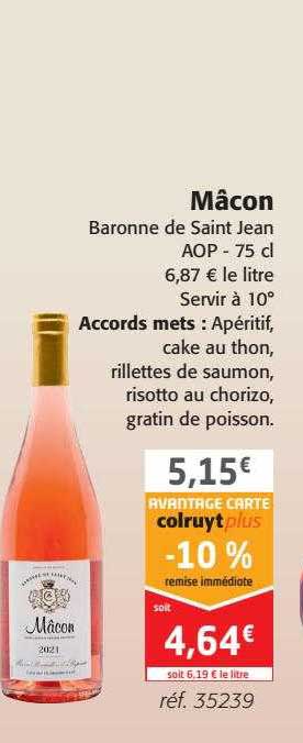 Mâcon Baronne De Saint Jean Aop