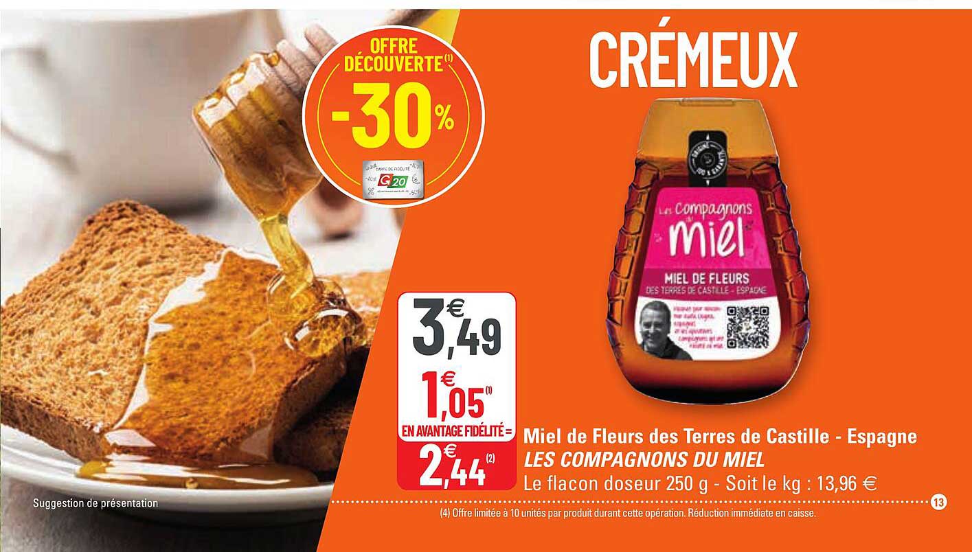 miel de fleurs des terres de castille - espagne les compagnons du miel