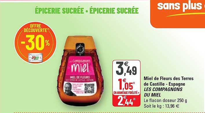 miel de fleurs des terres de castille-espagne les compagnons du miel