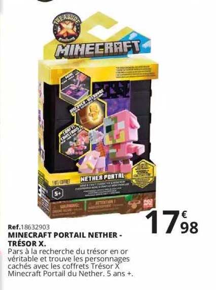 minecraft portail nether - trésor x
