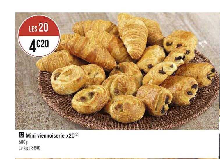 mini viennoiserie x20