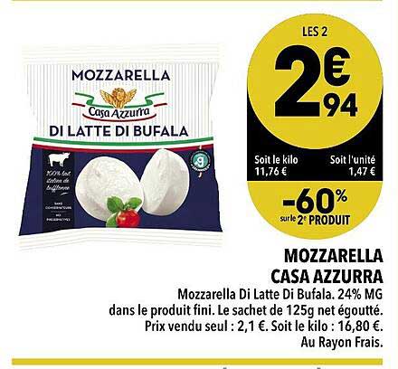 mozzarella casa azzurra