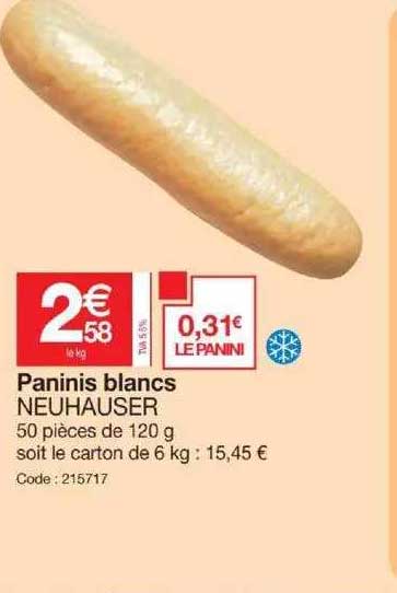 Paninis Blancs Neuhauser