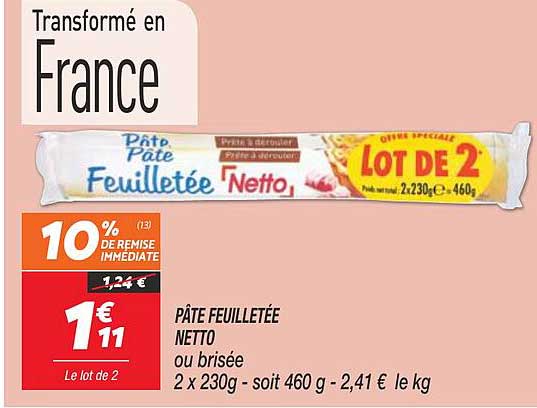 Pâte Feuilletée Netto