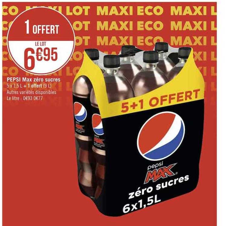 Pepsi Max Zéro Sucres