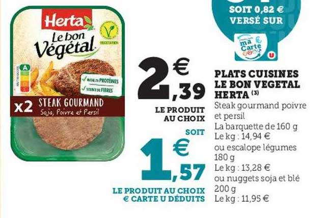 plants cuisinés le bon végétal herta