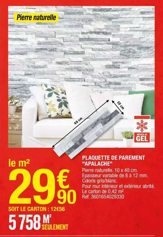 Plaquette De Parement "apalache"