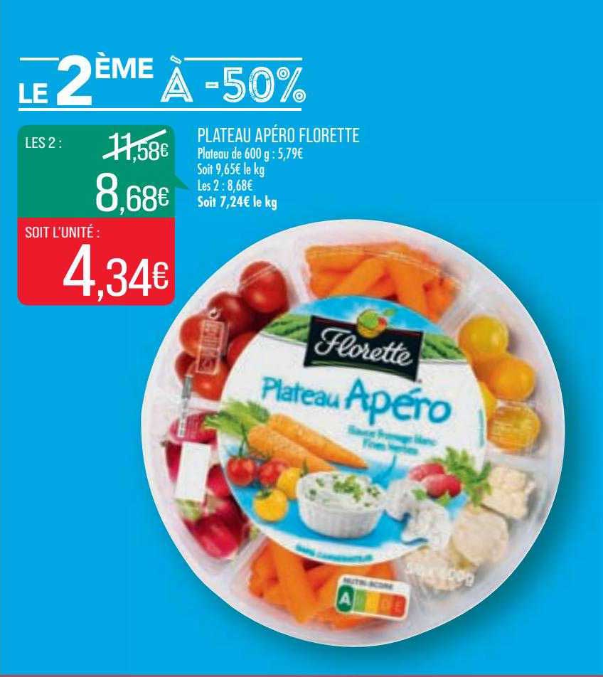 Plateau Apéro Florette Le 2ème à -50%