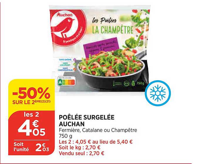 Poêlée Surgelée Auchan