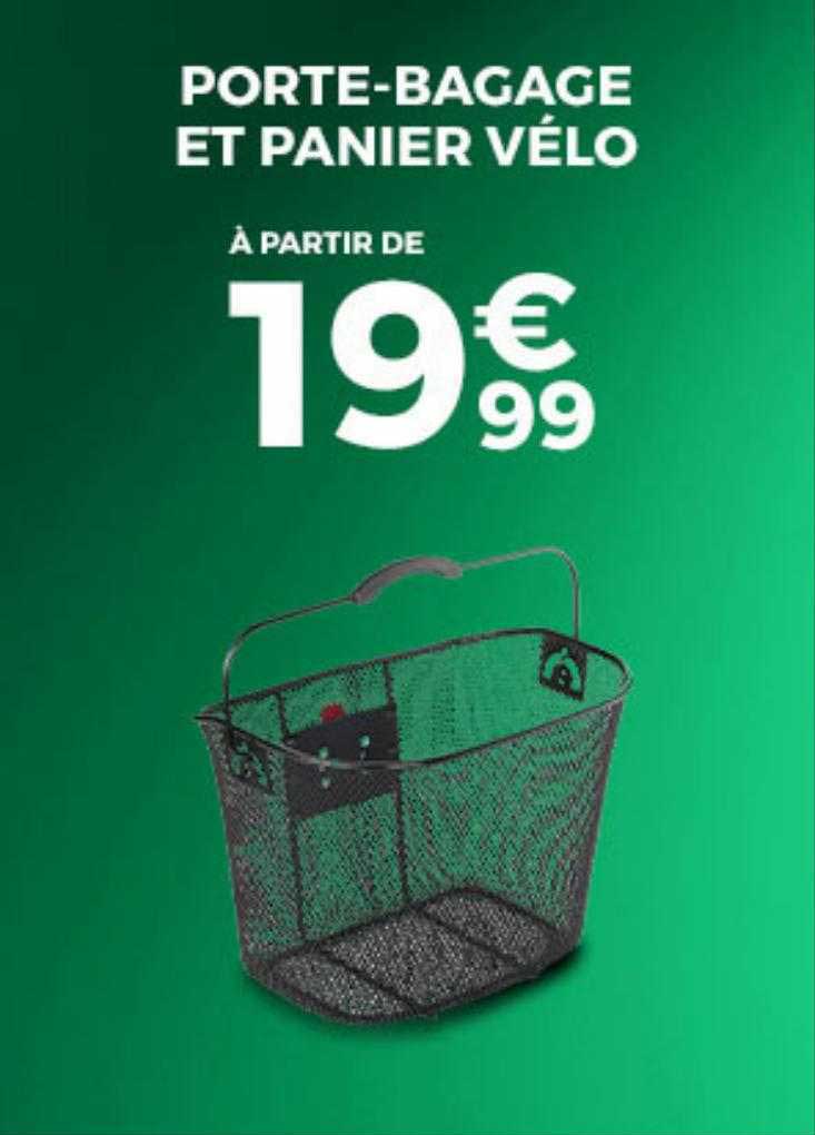 Porte-bagage Et Panier Vélo