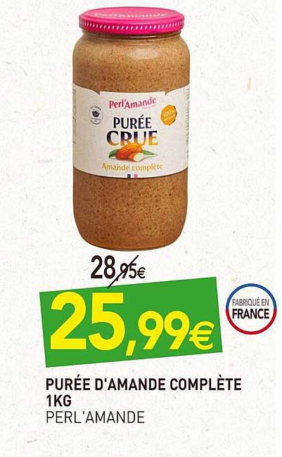 purée d'amande complète 1 kg perl'amande