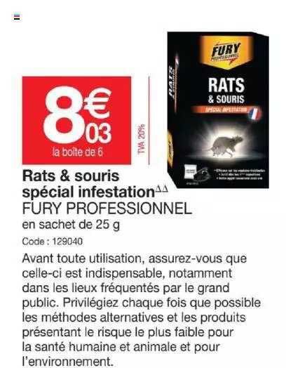 Rats & Souris Spécial Infestation Fury Professionnel