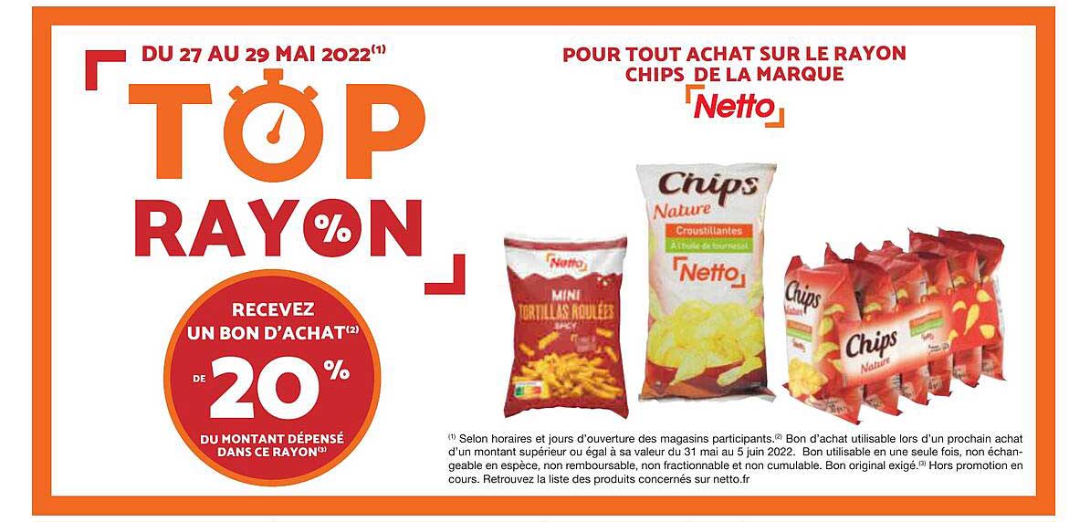 Rayon Chips De La Marque Netto
