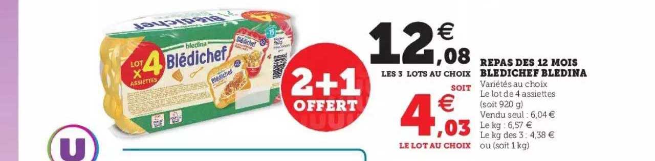 Repas Dès 12 Mois Blédichef Blédina
