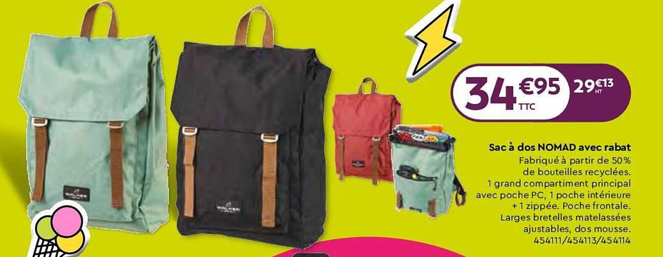 sac à dos nomad avec rabat