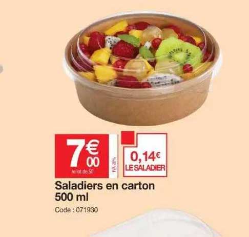 saladiers en carton 500ml