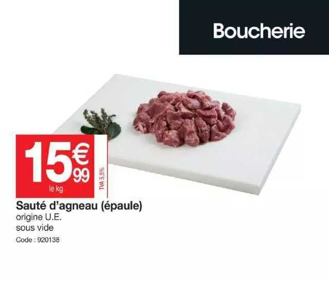 sauté d'agneau (épaule)