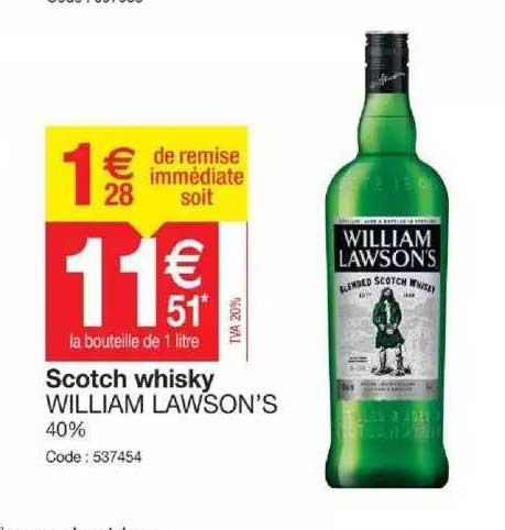 scotch whisky william lawson's 40%