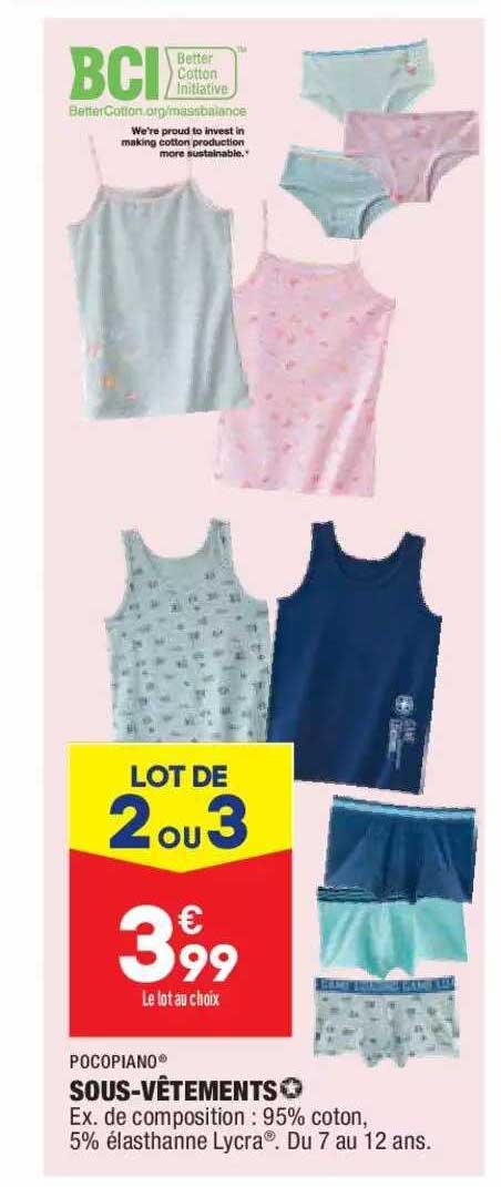 Sous-vêtements Pocopiano