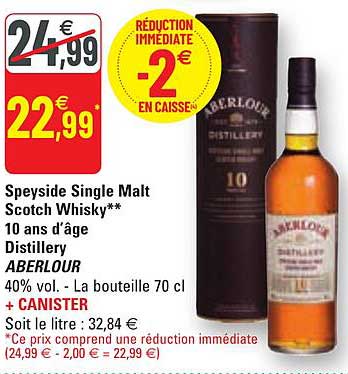speyside single malt scotch whisky 10 ans d'âge distillery aberlour