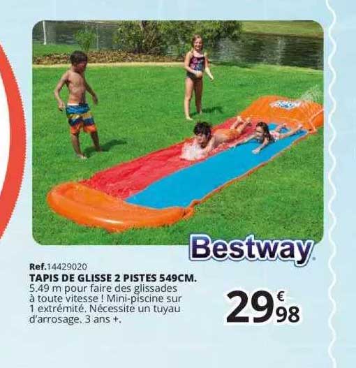 tapis de glisse 2 pistes 549 cm bestway
