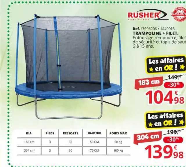 trampoline + filet rusher