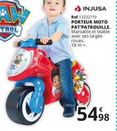 unjusa porteur moto pat'patrouille