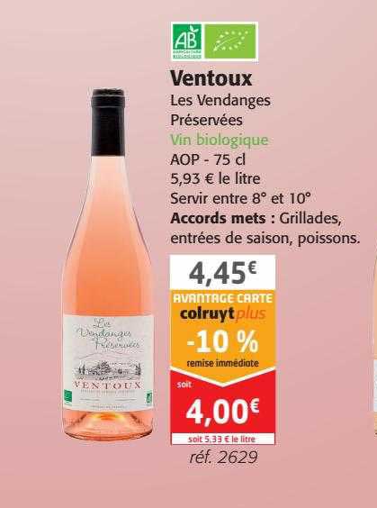 ventoux les vendanges préservées