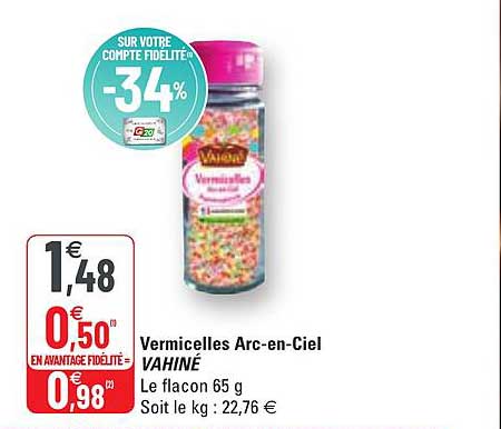 vermicelles arc-en-ciel vahiné