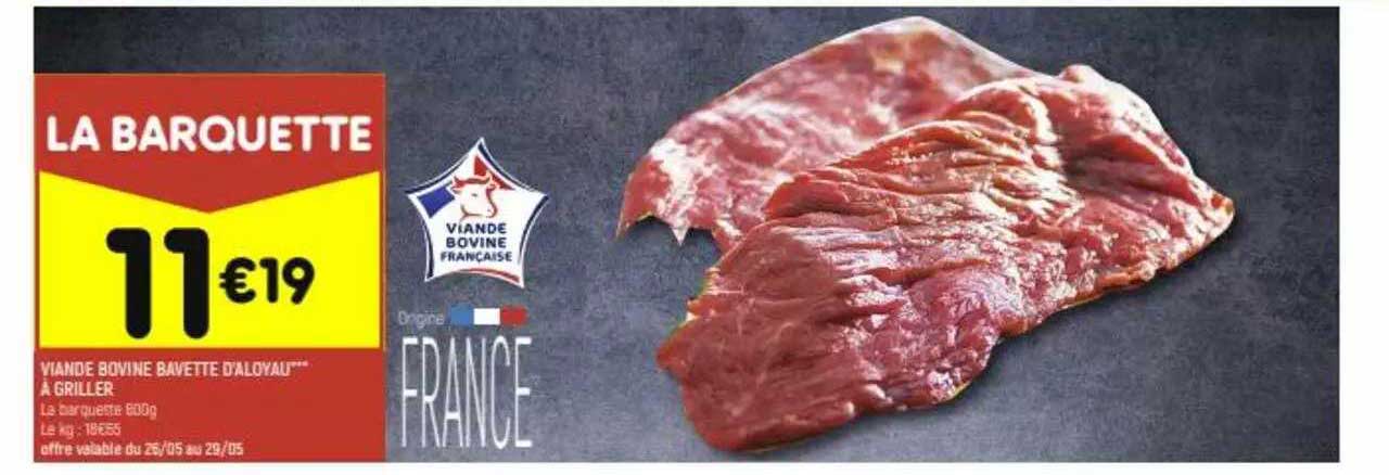 Viande Bovine Bavette D'aloyau à Griller