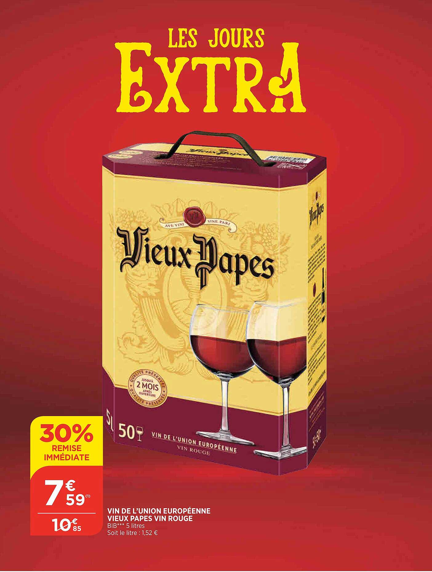 vin de l'union européenne vieux papes vin rouge