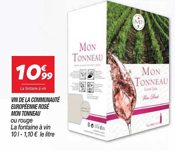 vin de la communauté européenne rosé mon tonneau