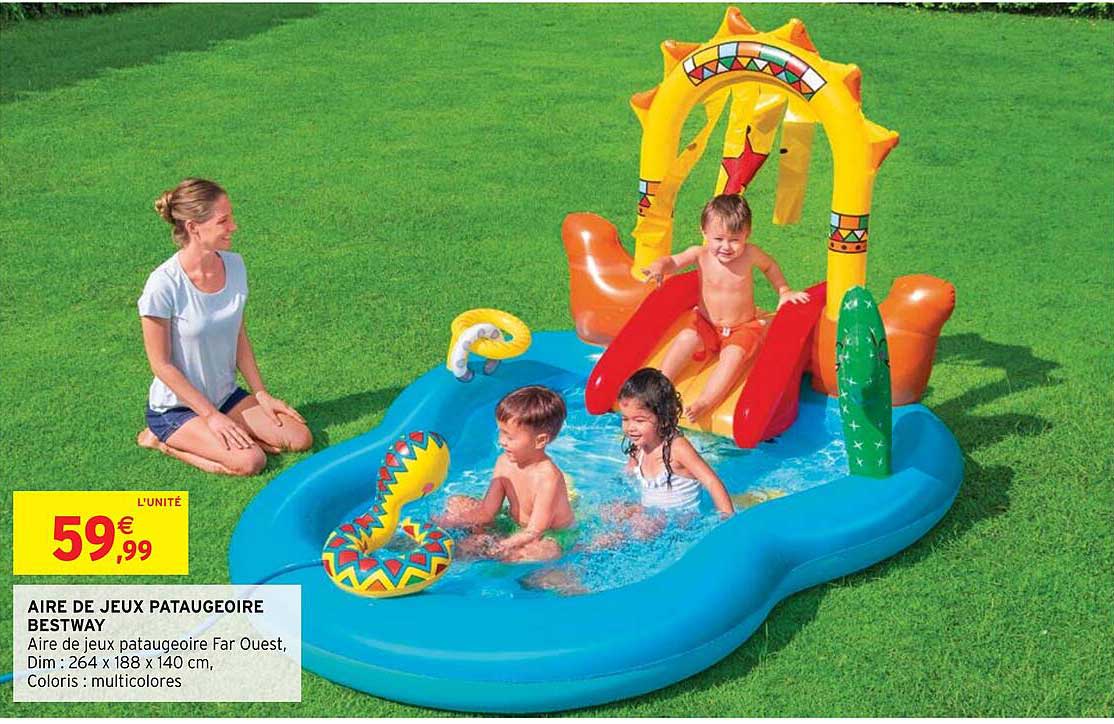 aire de jeux pataugeoire bestway