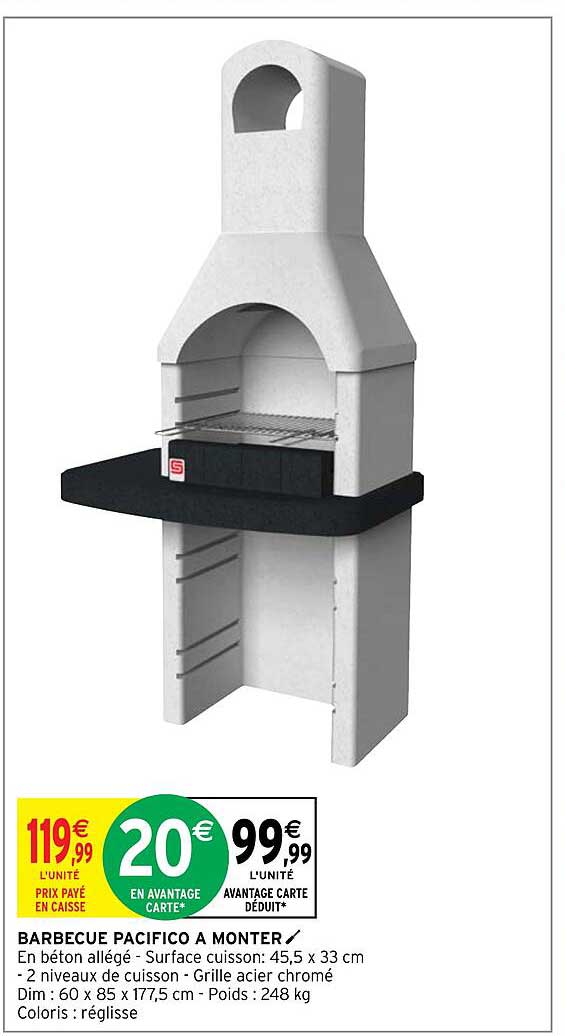 barbecue pacifico à monter