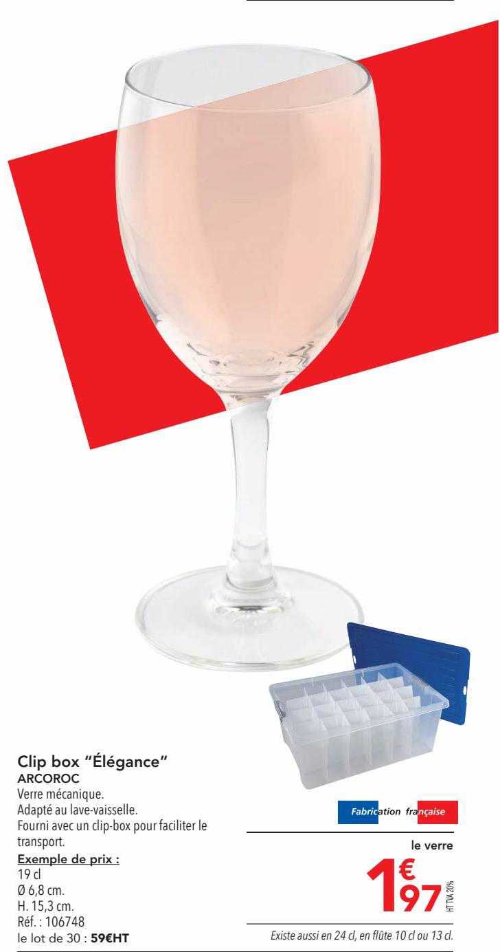 Clip Box "élégance" Arcoroc