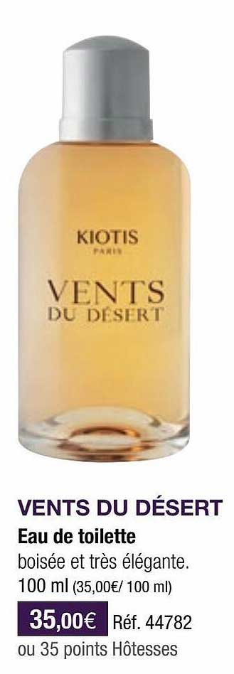 eau de toilette vents du désert