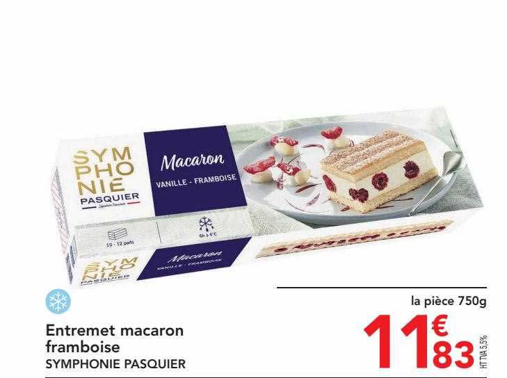 entremet macaron framboise symphonie pasquier
