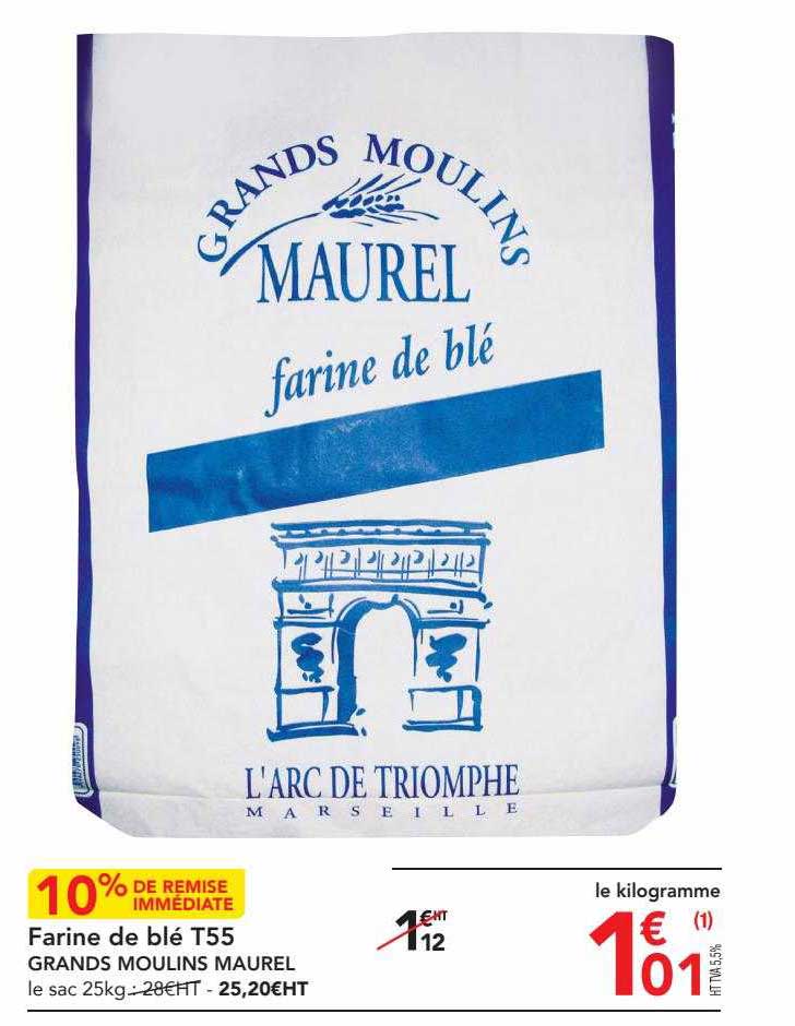 farine de blé t55 grands moulins maurel