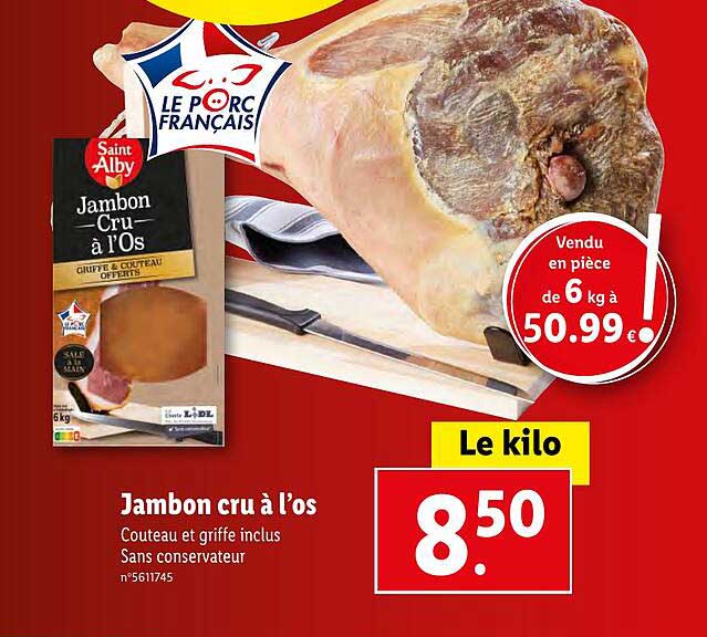 jambon cru à l'or saint alby