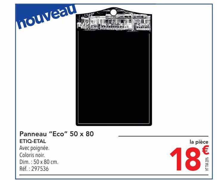 panneau "eco" 50 x 80 etiq-etal