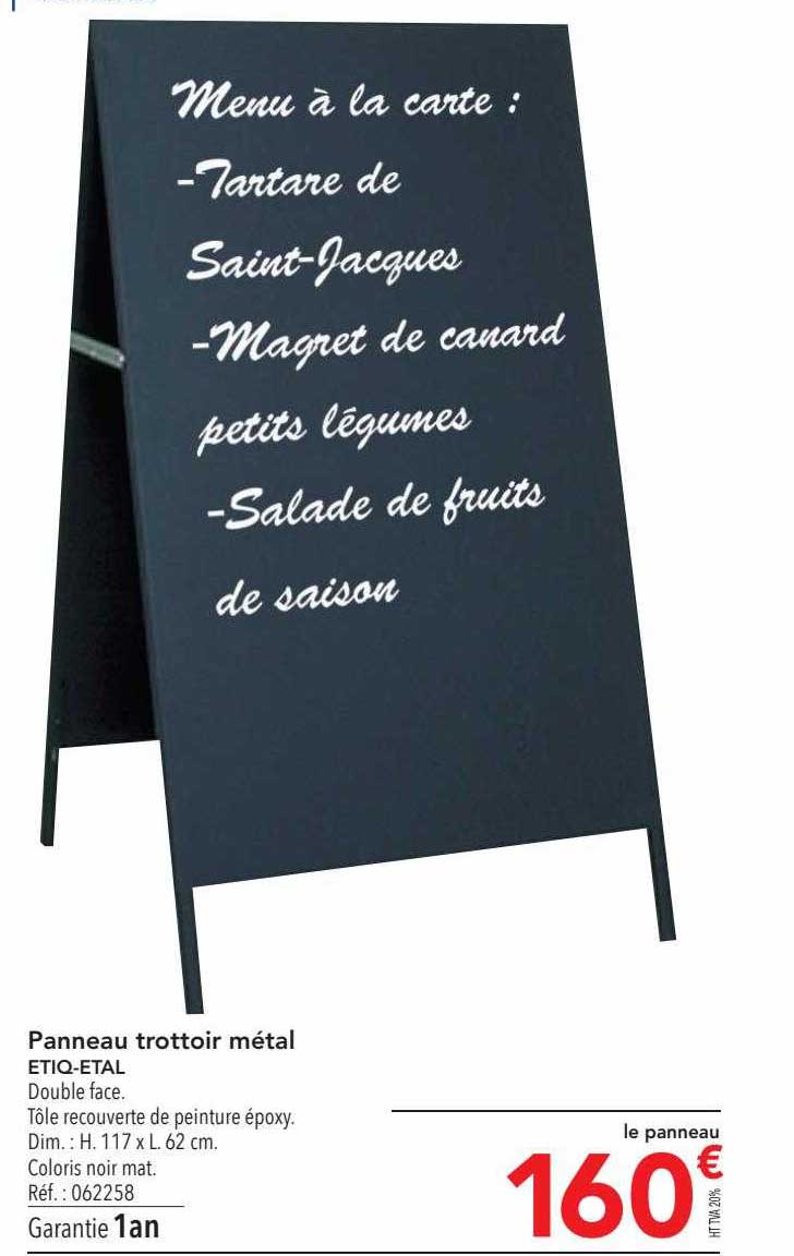 panneau trottoir métal etiq-etal